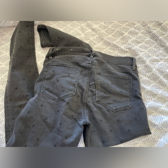 LOFT black polka dot skinny jeans size 28 - Picture 5 of 5
